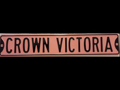 Pink Crown Victoria Sign