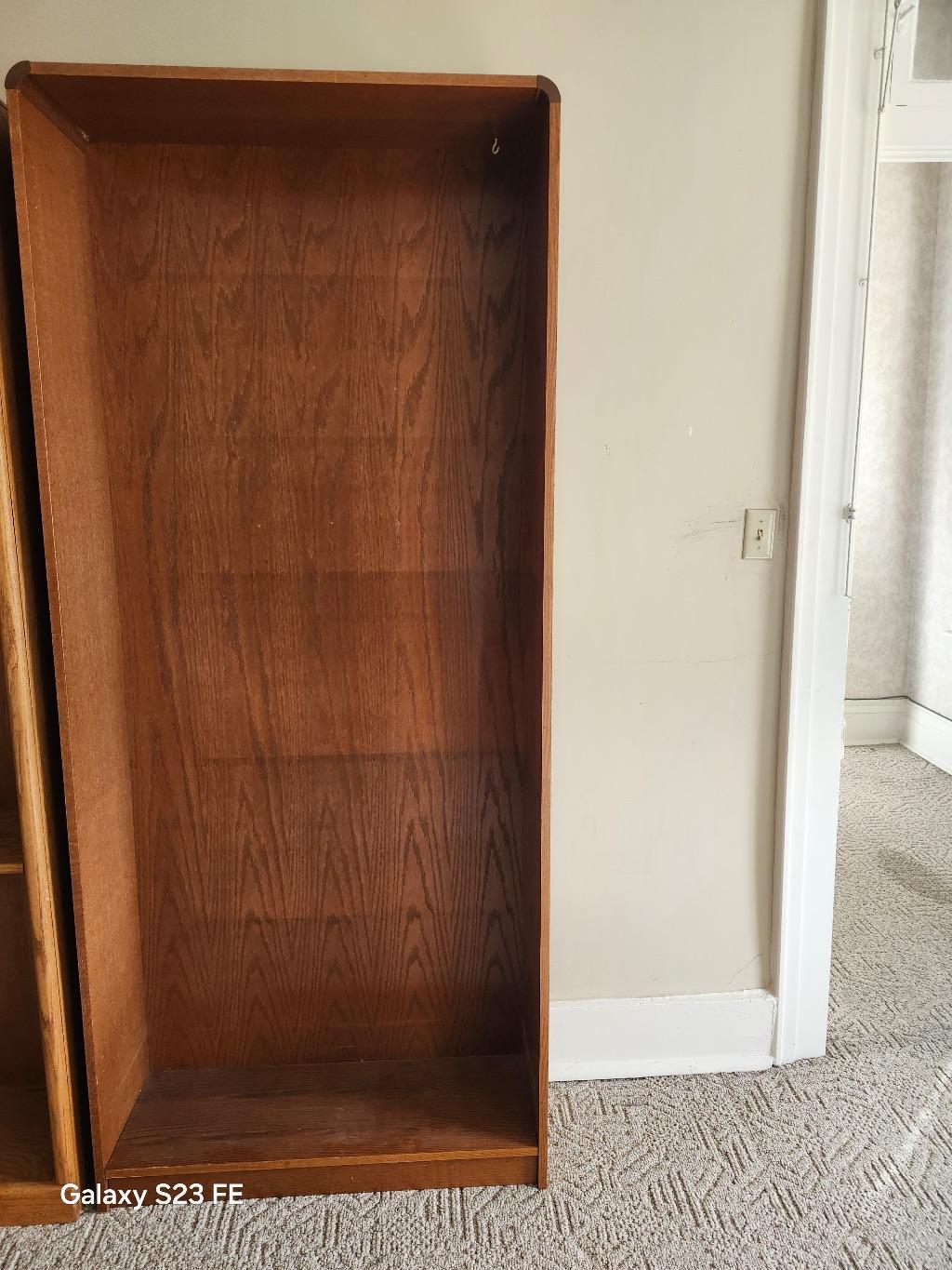 6 Shelf Wood Bookcase