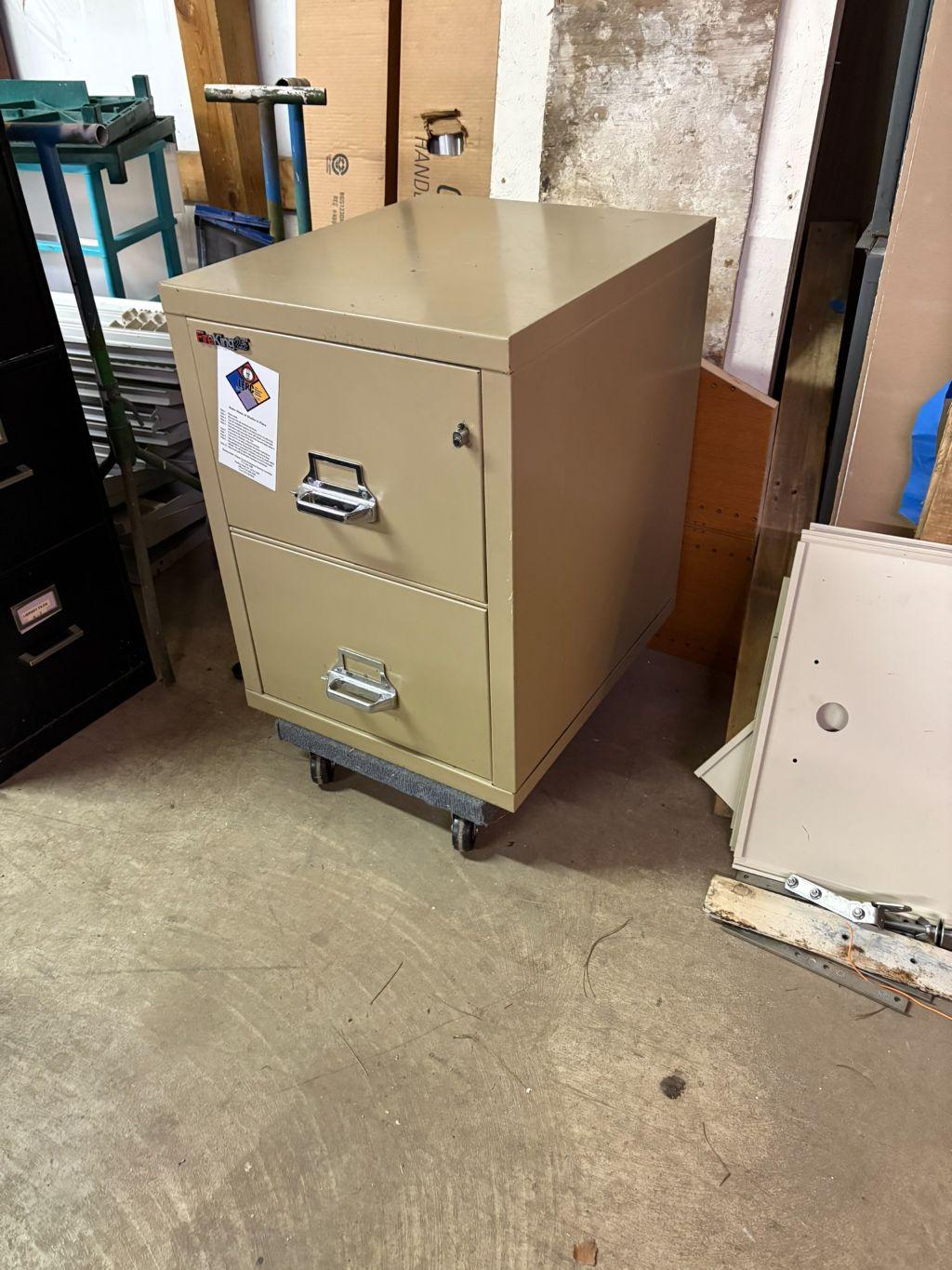 2- Drawer Fire Safe Filing Cabinet