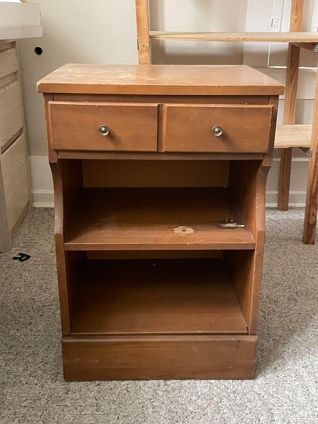 Accent Table with Top Drawer and Shelves