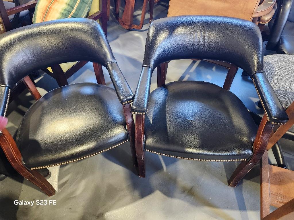 2 Black Guest Chairs