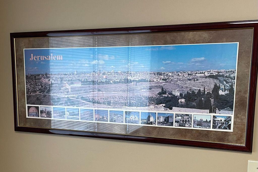 Framed Panoramic Jerusalem Print