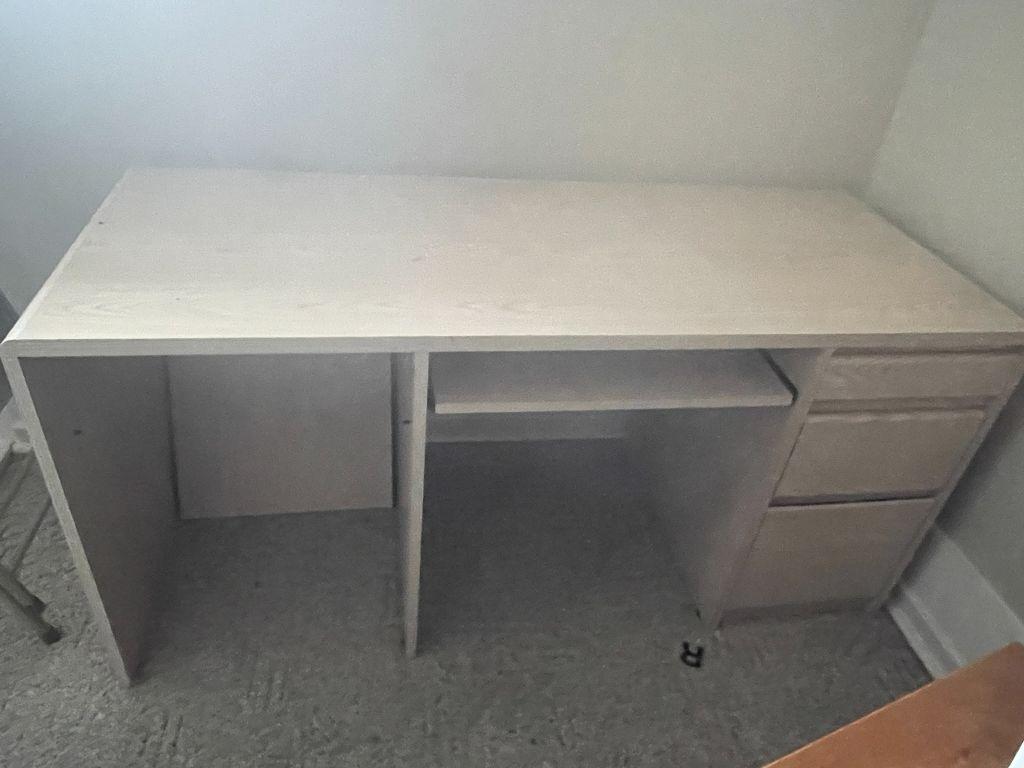 Gray Wooden Office Desk