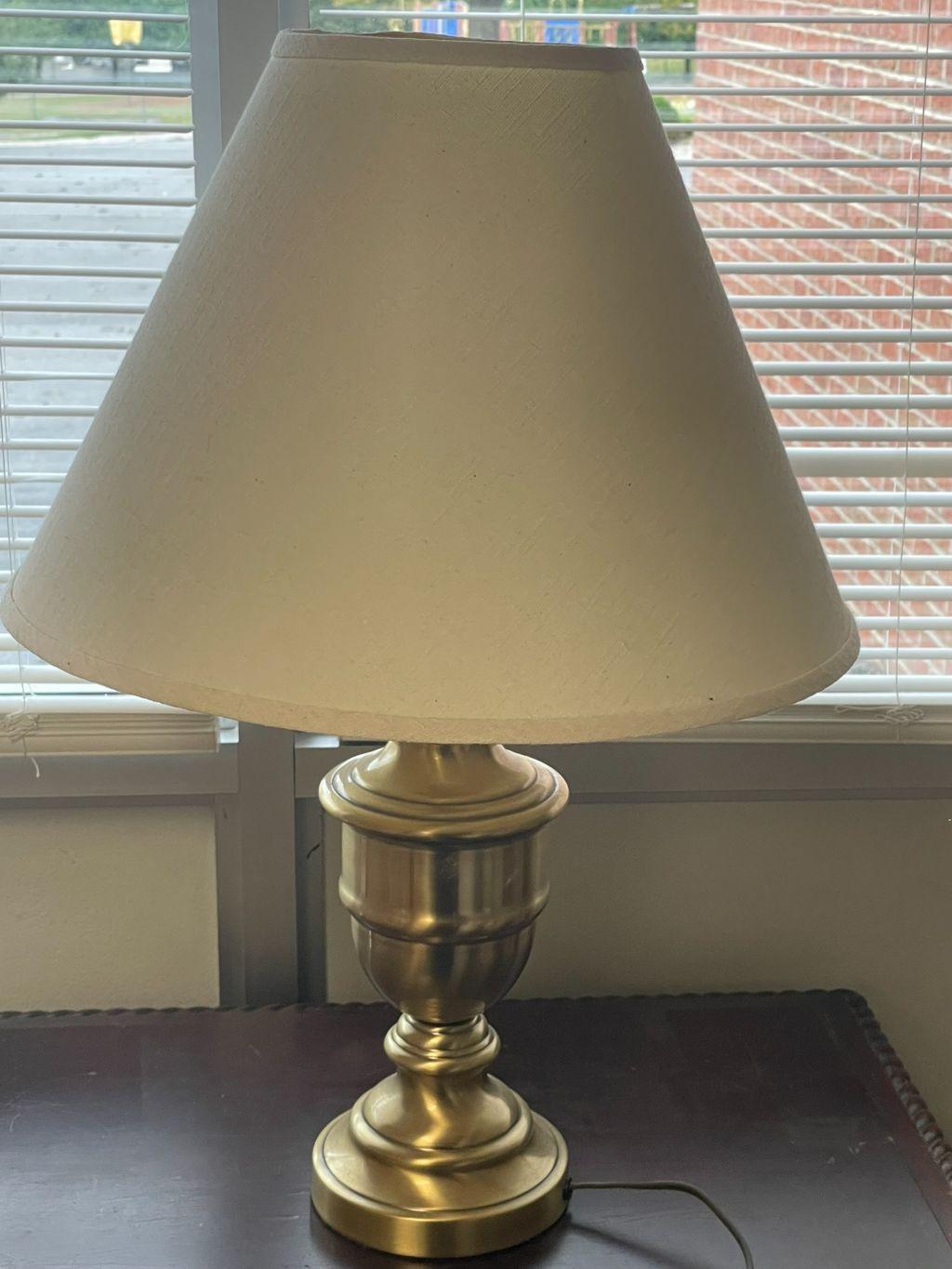 Short Brass Table Lamp #2