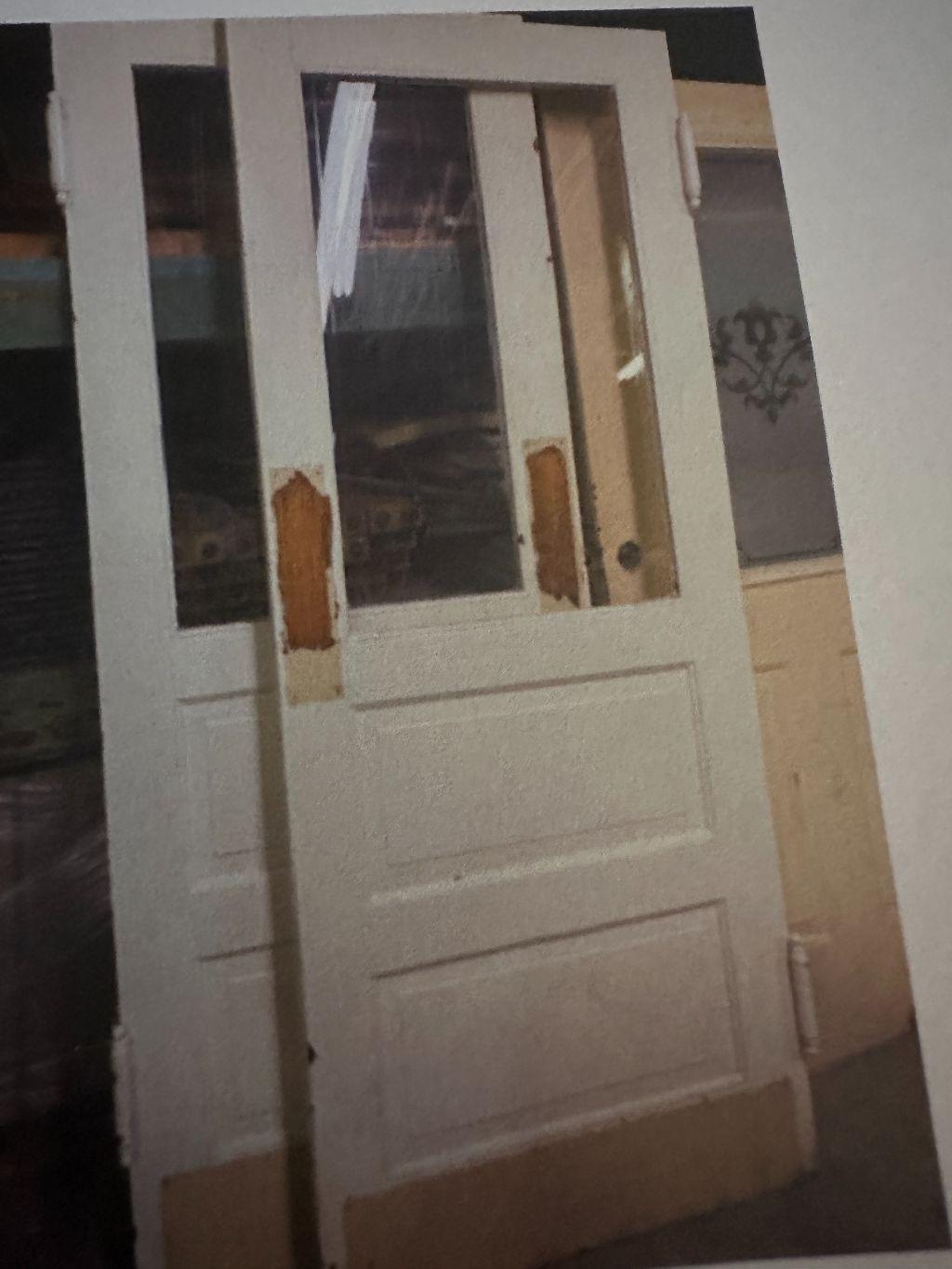 Two (2) 33'' Wood Doors