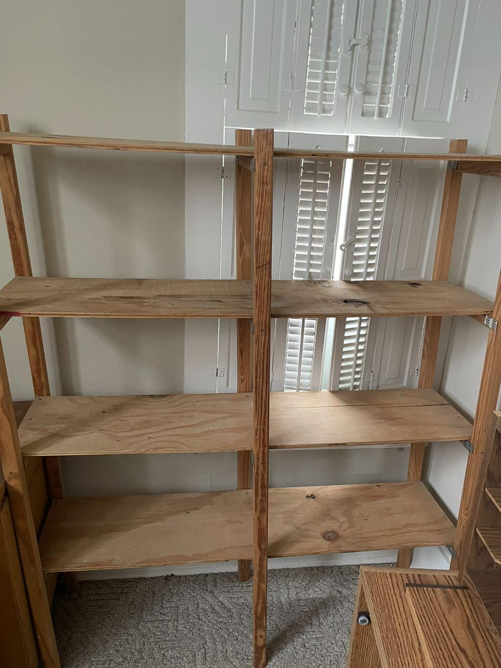 4 Shelf Plywood Storage Shelving