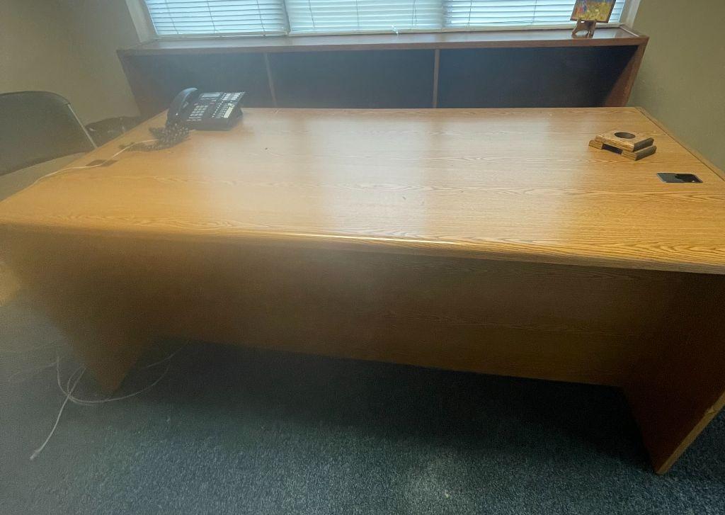 Wooden Oak Office Desk #3