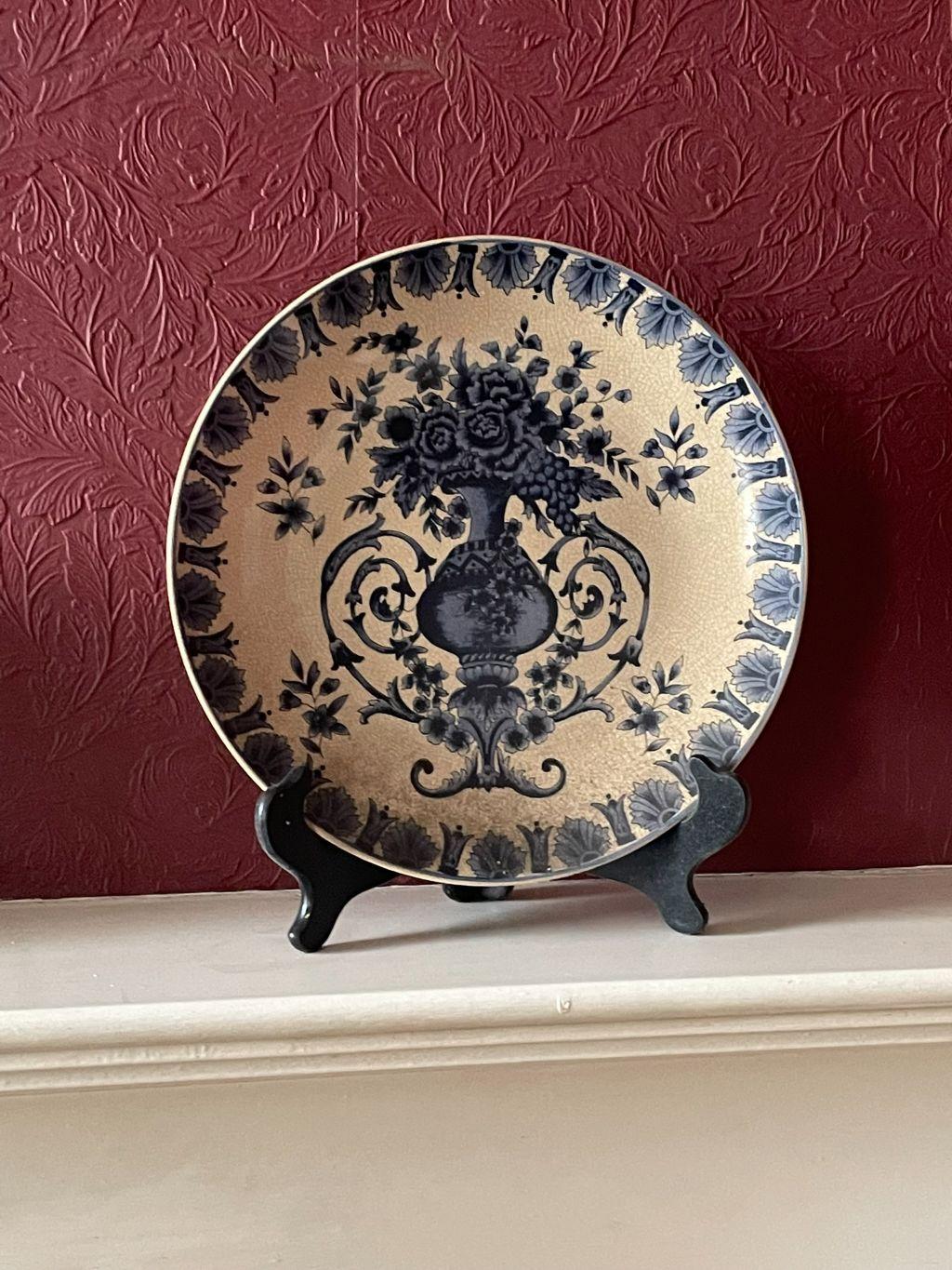 Vintage Decorative Plate with Stand