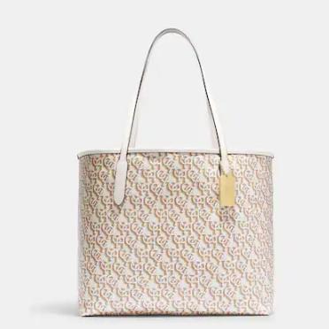 Coach City Tote With Coach Monogram Print