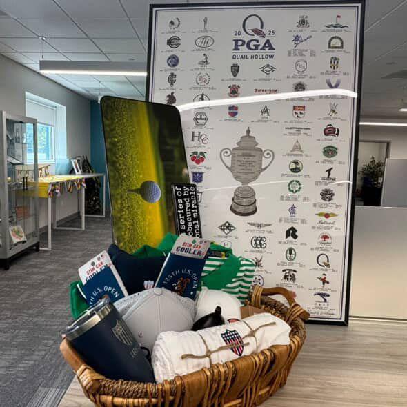 Golf Course Swag Basket