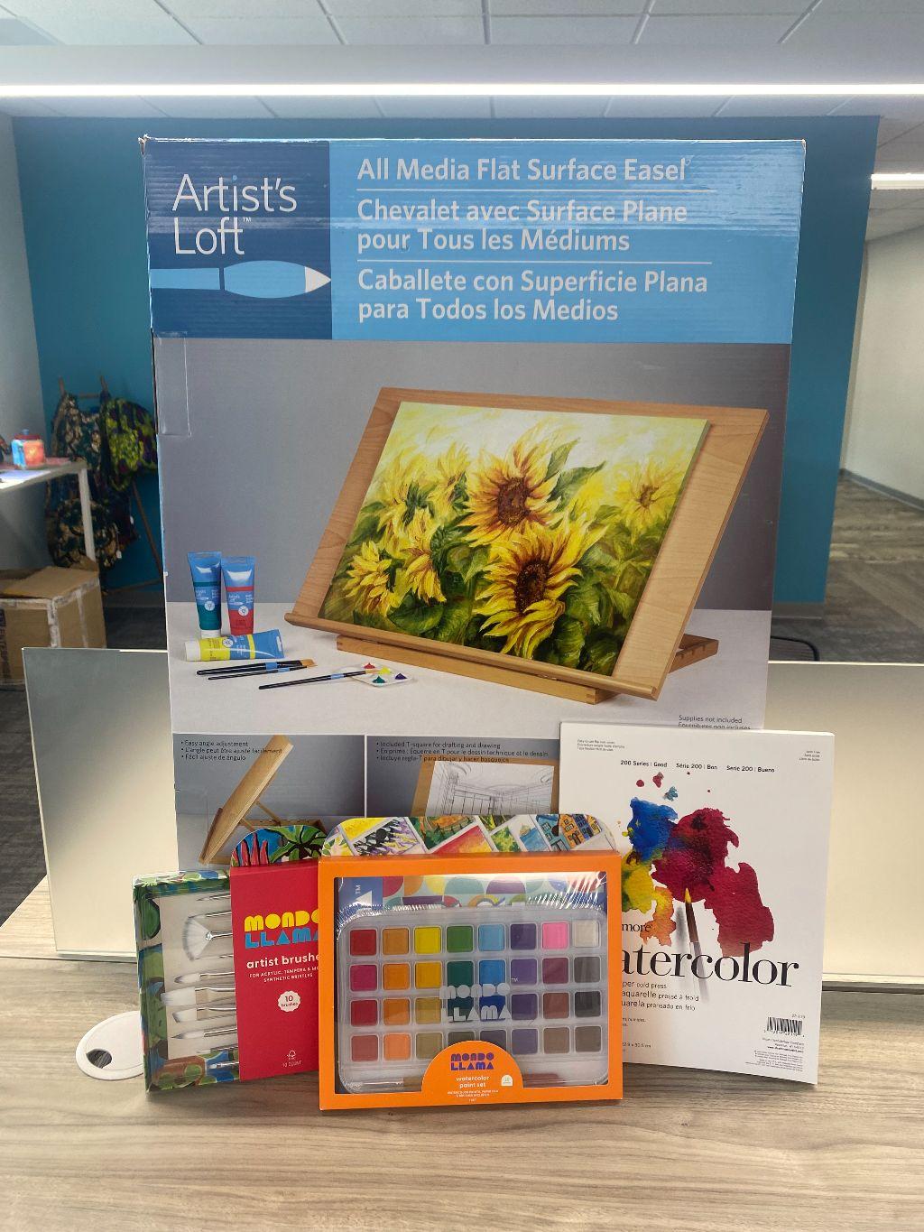 Art Table Top Easel + Watercolor set