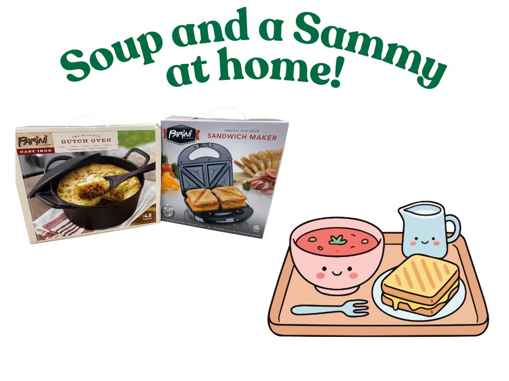 Soup and Sammy at home
