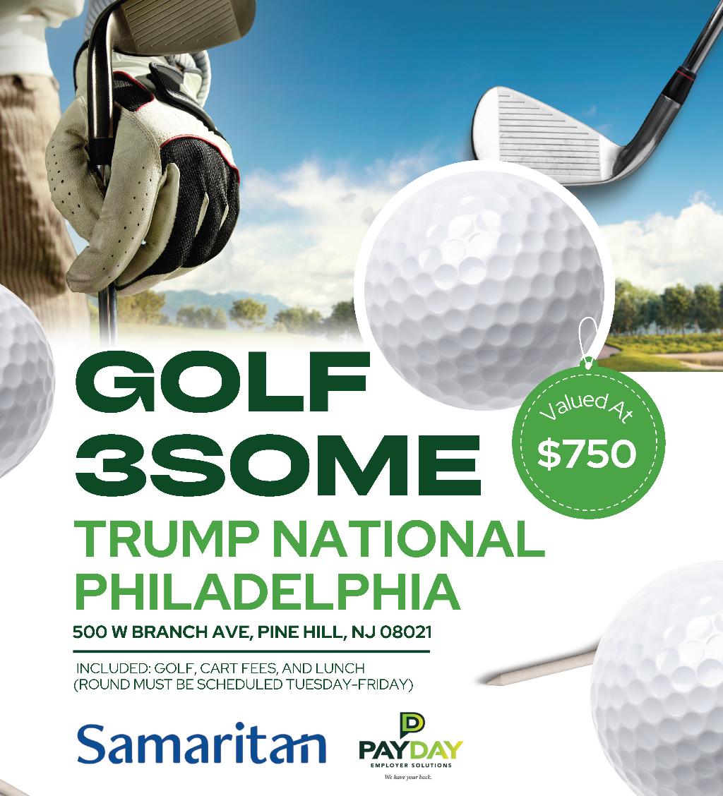 Threesome of Golf at Trump National Philadelphia