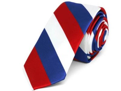 Red, White and Blue Skinny 2 inch Tie