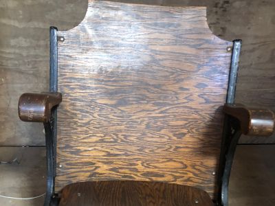 3 Antique Theater Chairs