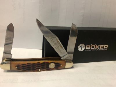 Boker 3 Blade Pocket Knife (brown)