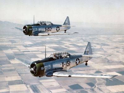 Airplane Ride-Vintage WWII N.A. T6