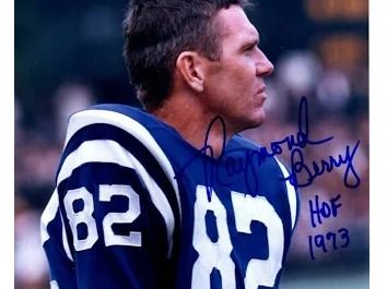 Autographed photo of Raymond Berry