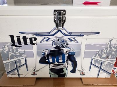 Miller Lite Cowboys Cooler and Chair  Set