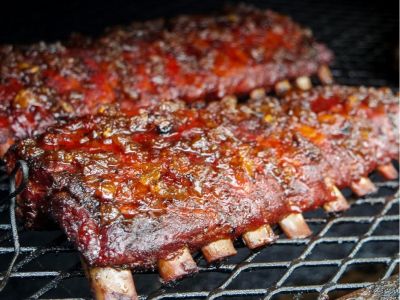 3 racks of smoked ribs