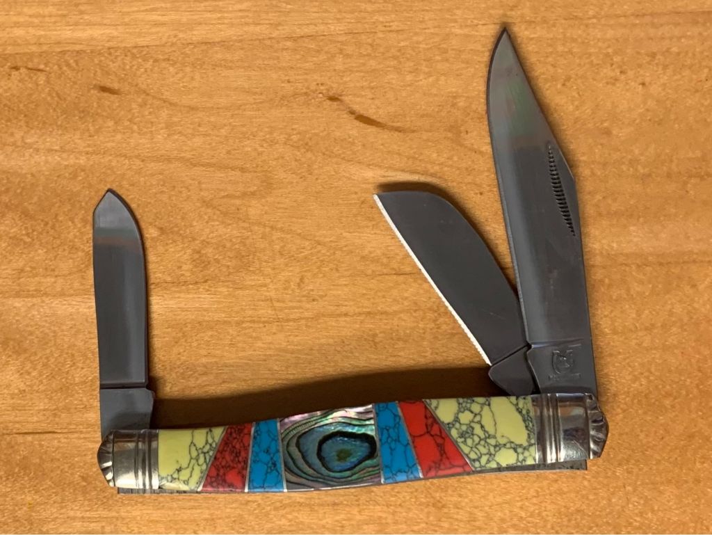 Rough Rider 3 Blade Stoneworx Series Pocket Knife
