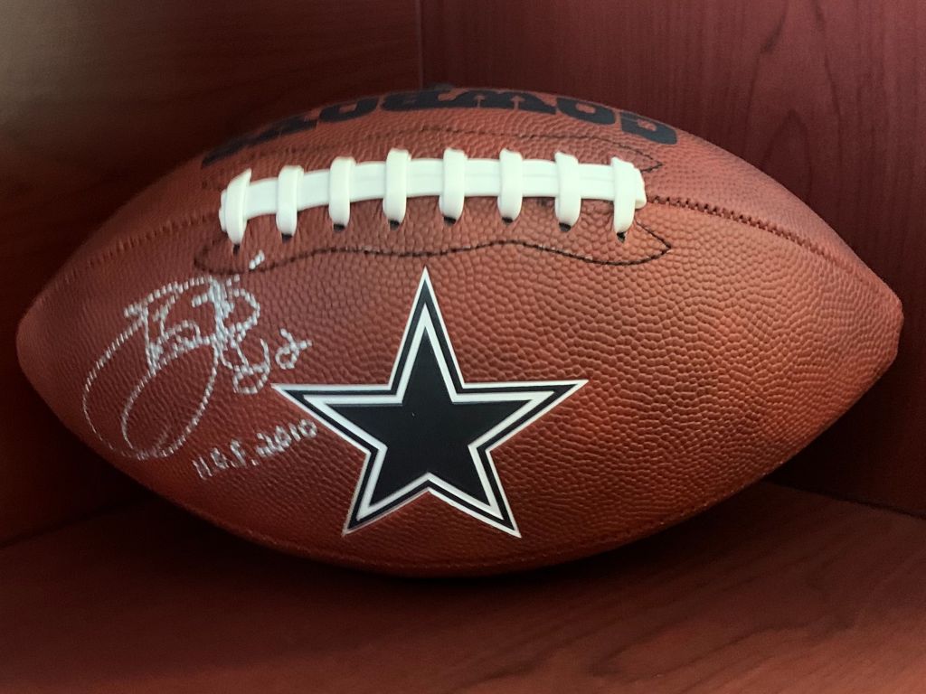 Emmitt Smith Autographed Football