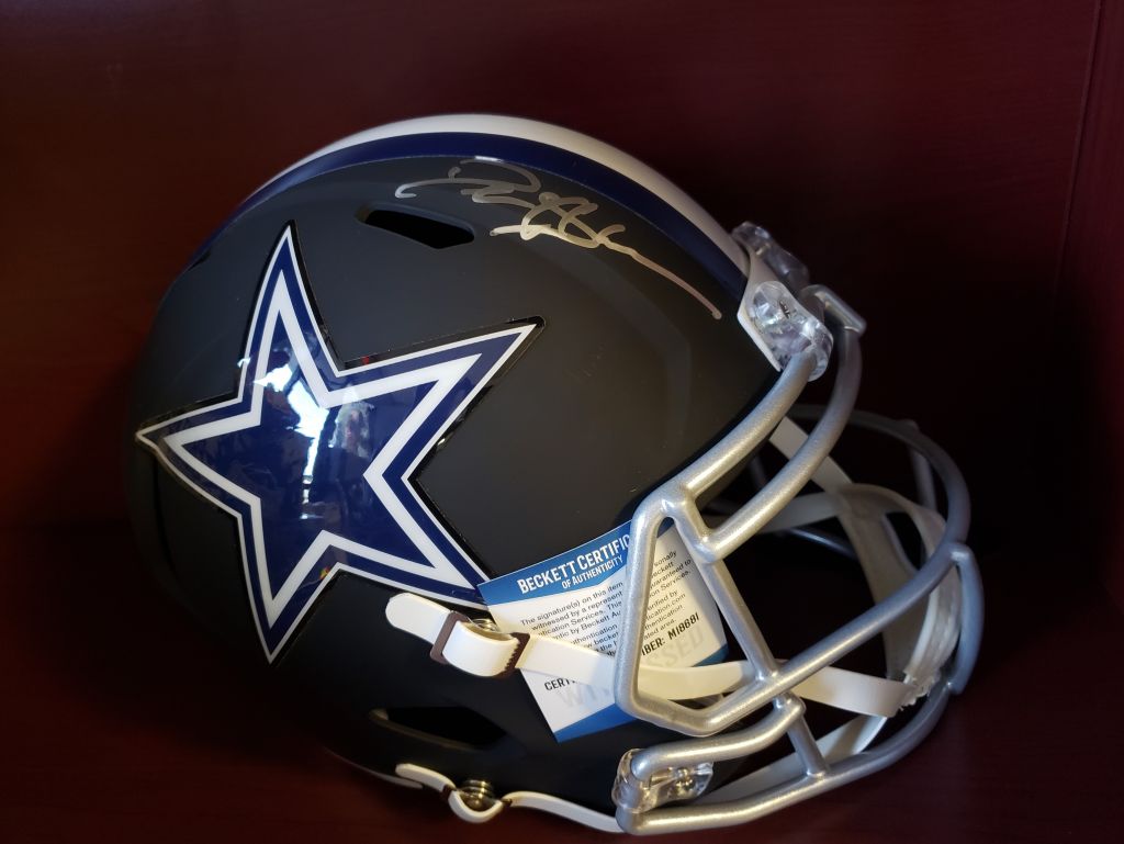 Deion Sanders autographed helmet