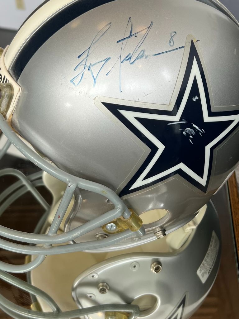 Autographed Aikman Helmet