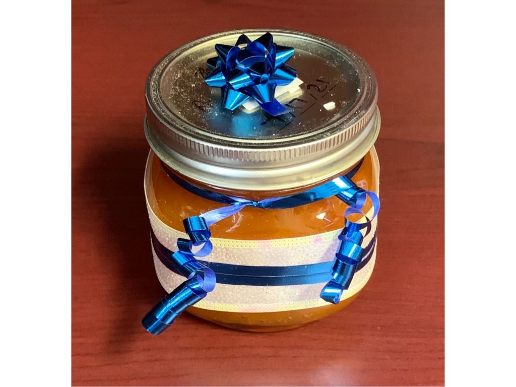 Jars of Picked Organic Apricots from The Cass Ladies