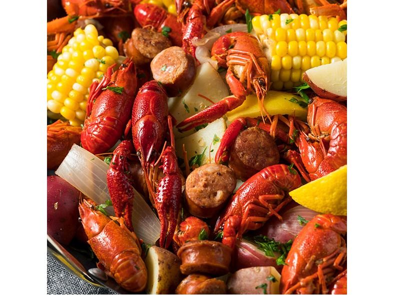 Crawfish dinner for 20