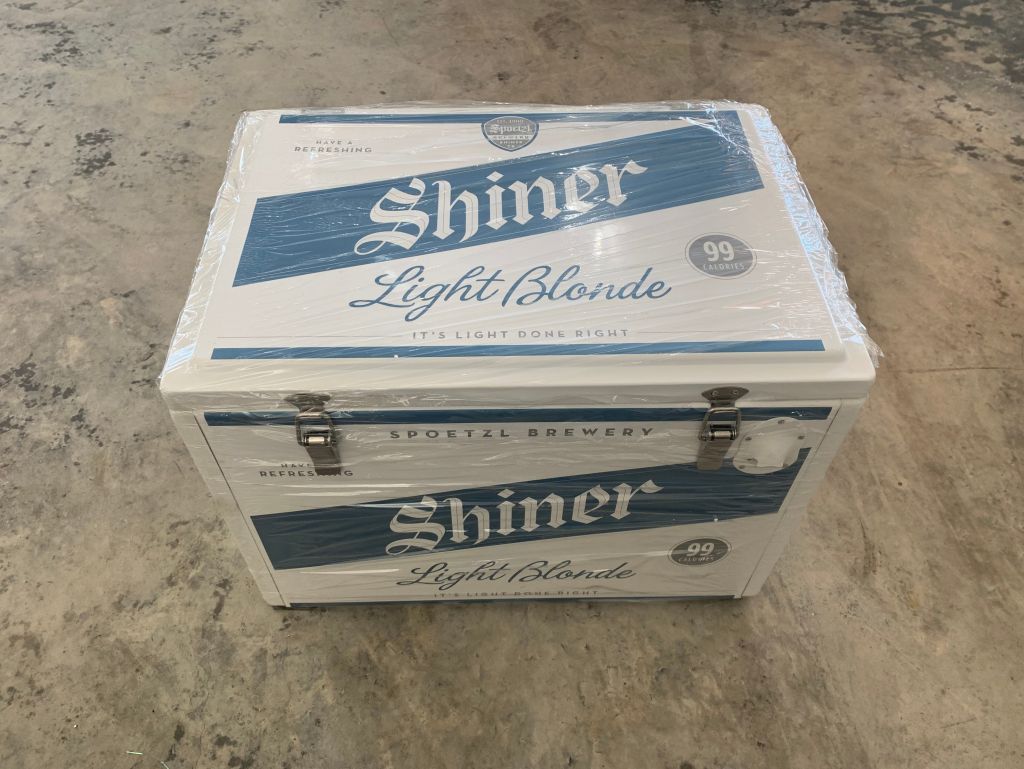 Shiner Light Blonde Ice Cooler