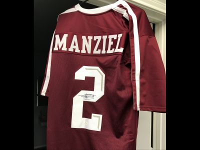 Johnny Manziel Autographed Texas A M Jersey