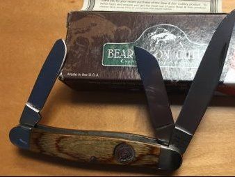 Bear and Son 3 Blade Walnut Trapper Knife