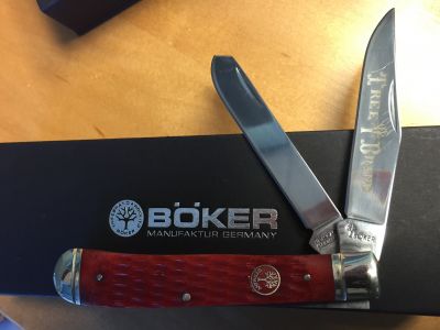 Boker 2-Blade Trapper Knife-Brown