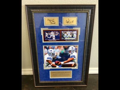 Dallas Cowboys Memorabilia - Ezekiel Elliot and Dak Prescott