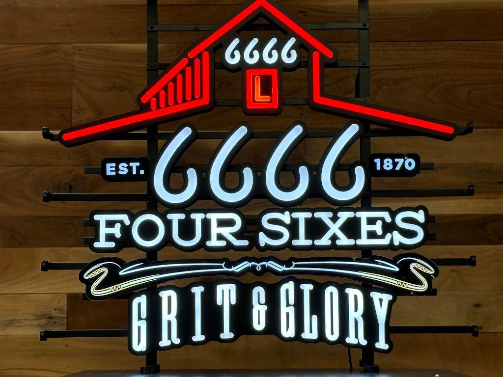 Four Sixes Grit & Glory Sign