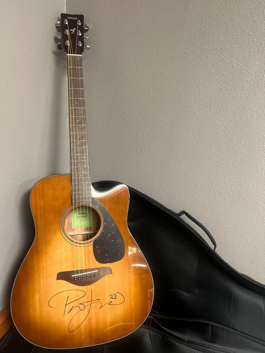 Yamaha Guitar Autographed by Pat Green