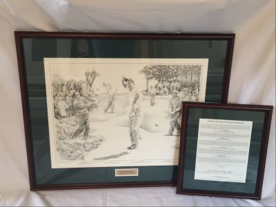 Limited Edition Arnold Palmer Lithograph by Harold Bluestein