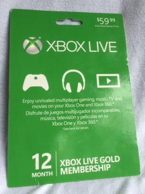 XBox Live - 12 Month Membership