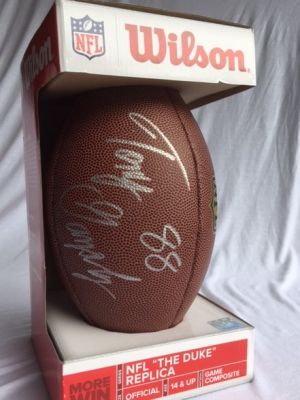 Tony Gonzalez Autographed NFL Football
