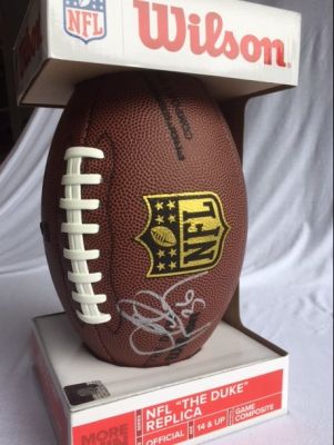 Lawyer Milloy Autographed NFL Football