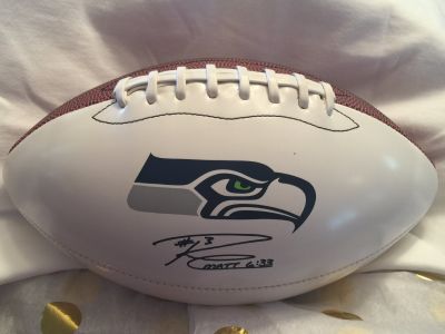 Russell Wilson #3 Limited Edition Laser Printed Football