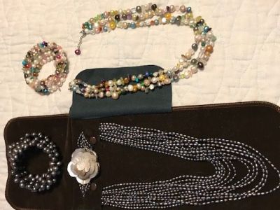 Two Pearl Sets/Necklace and Bracelets