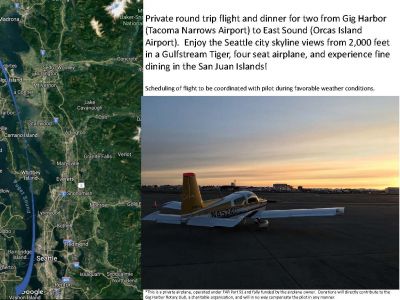 Private Flight and Dinner in San Juans