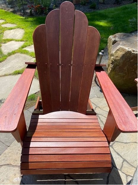Two Custom Made Adirondack Chairs