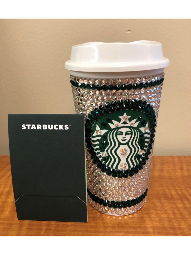 Starbucks Gift Card & Bedazzled Cup