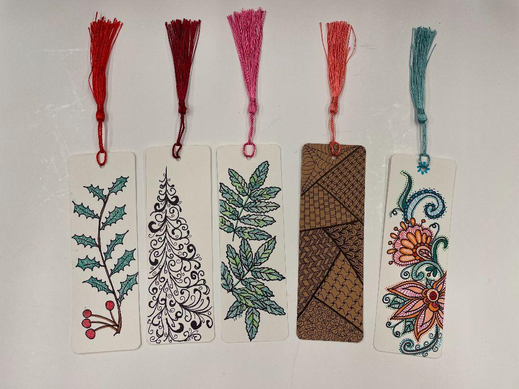 Five Hand Drawn Bookmarks