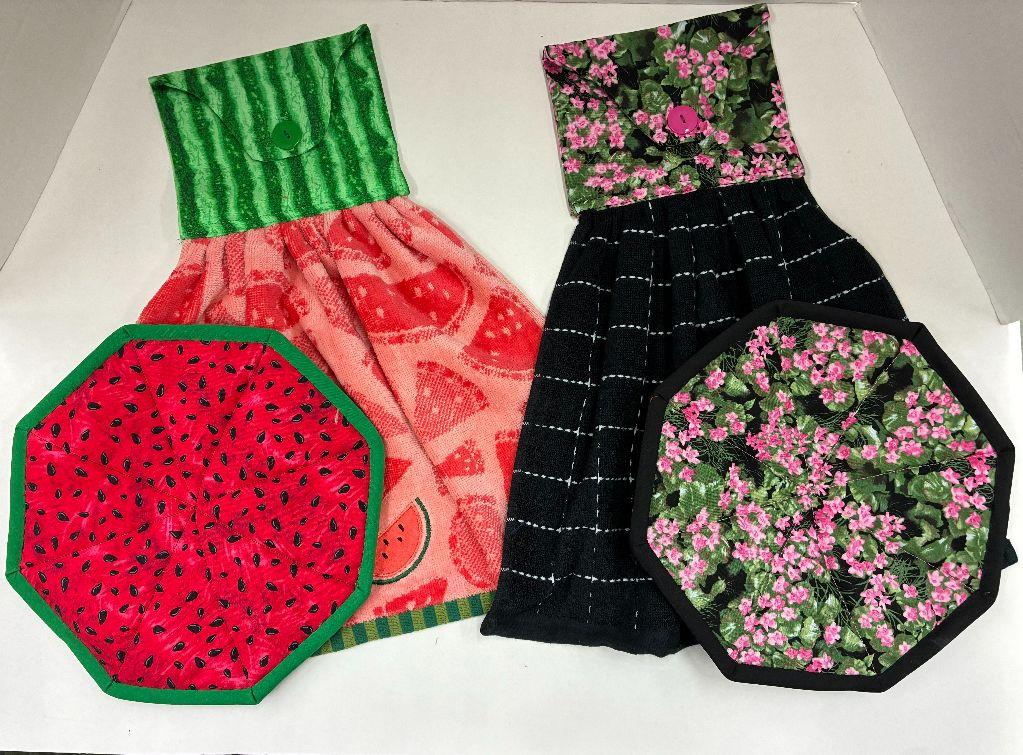 Seasonal Towel and Pot Holder Sets