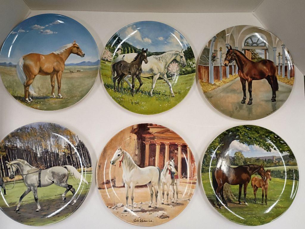 Collector Plates 1 through 6 of the Noble Horse Coll...