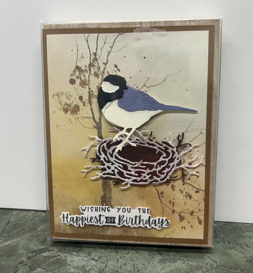 Handcrafted Bird-Themed 4 Greeting Cards